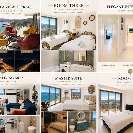 3 Baths Sea View Terrace شقة *