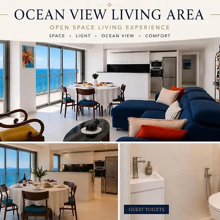 3 Baths Sea View Terrace شقة *